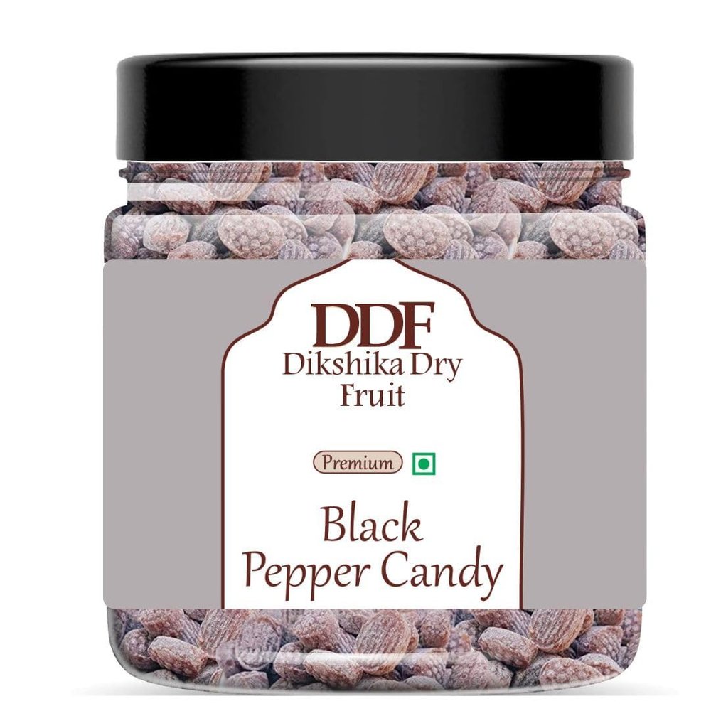 Dikshika Dry Fruits Black Pepper Candy | A Refreshing Sweet & Spicy Delight | Bold Kali Mirch Masala Candy | Juicy Sweet Hard Goli (800 gm)