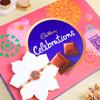 FlowerAura Premium Handcrafted Pearl Designer Rakhi With Chocolate Box Include Roli Chawal Set - Rakhi Gift Hamper For Brother, Bhai, Kids, Bhaiya, Cousins view 1