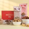FlowerAura Premium Handcrafted Set Of 2 Floral Rakhi With BBQ Almonds, Kalimirch Cashew & Set of 2 Dragee Include Roli Chawal Set - Rakhi Gift Hamper For Brother, Bhai, Kids, Bhaiya, Cousins view 2