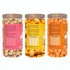 Ajji's Nut Magic Roasted Makhana Combo of Pink Salt, Magical Cheese and Peri Peri Punch Flavored Healthy & Crunchy Snacks | Puffed Kernels Fresh Fox Nuts, Ready to Eat | Roasted Flavored Makhana Mix lotus seeds | Savory Snack, Crunchy & Flavorful (Pa view 2