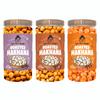 Ajji's Nut Magic Roasted Makhana Combo of Chatpata, Chilli garlic Fusion & Peri Peri Punch | Flavored Healthy & Crunchy Snacks | Puffed Kernels Fresh Fox Nuts, Ready to Eat | Roasted Flavored Makhana Mix lotus seeds | Savory Snack, Crunchy & Flavorfu view 1