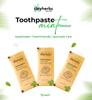 Clayherbs Travel Toothpaste Sachets  Eco-Friendly Single-Use Natural Toothpaste in Kraft Pouch  Ideal for Hotels, Travel, Guests & Events  Herbal Formula (50) view 2