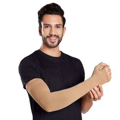 Flamingo Medical Compression Arm Sleeve | Lymphatic Support | Hand Sleeve | Lympedema Arm Sleeve | Hand Swelling | Medical Arm sleeve (XXL)