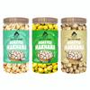 Ajji's Nut Magic Roasted Makhana Combo of Cream & Onion, Mint Magic and Salt & Pepper | Flavored Healthy & Crunchy Snacks | Puffed Kernels Fresh Fox Nuts, Ready to Eat | Roasted Flavored Makhana Mix lotus seeds | Savory Snack, Crunchy & Flavorful (Pa view 1