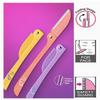 BuntyChiku FEATHER FLAMINGOS RAZOR, Feather Flamingo Facial Razor for Face, Eyebrows & Body shaving | 3-Piece Facial Touch-up Razor view 4