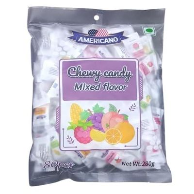 Americano Chewy Candy Mixed Flavor | Individually Wrapped Pieces | 280g