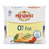 Presidents Extra Light Processed Cheese Slices, 0.9% Fat, 10 Slices 200g (From UAE) view 1