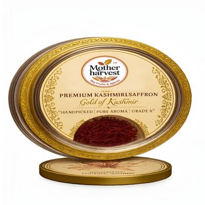 Mother harvest Golden Saffron | Premium Pure Kesar | Natural Aroma & Rich Colour | Handpicked Finest Grade Saffron Threads for Cooking, Health & Beauty (5 gm)