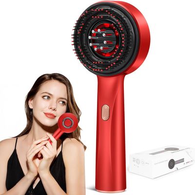 3 in 1 Hair Oil Applicator,Head Massager Scalp,Scalp Massager Hair Growth,Electric Scalp Massager Brush,Ipx7 Waterproof,Hair Scrubber Scalp Massage Tool for Home and Travel Use,Gift,Red