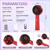 3 in 1 Hair Oil Applicator,Head Massager Scalp,Scalp Massager Hair Growth,Electric Scalp Massager Brush,Ipx7 Waterproof,Hair Scrubber Scalp Massage Tool for Home and Travel Use,Gift,Red view 3
