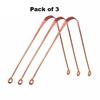 Copper Tongue Cleaner, Pack of 3 | Enhance Oral Hygiene | Fresh Breath & Bacteria Removal | Comfortable & Flexible Handle | Easy & Safe to Use |100% Pure Copper view 4