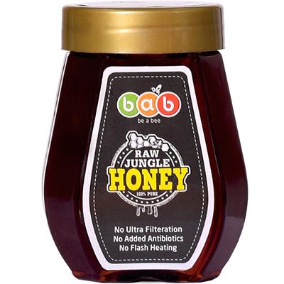 BAB Raw Jungle Honey 250g | 100% Pure & Natural | Unprocessed & Unpasteurized | Unheated & Unfiltered | Sugar-Free | Immunity-Boosting with Rich Antioxidants