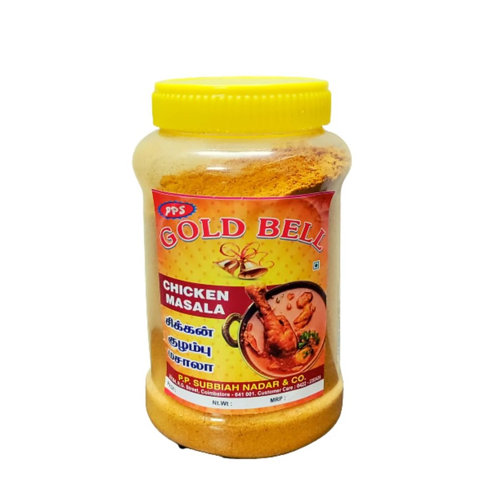 Gold Bell Chicken Masala | Traditional South Indian Style Chicken Curry Powder | Flavorful & Spicy Blend | 250g