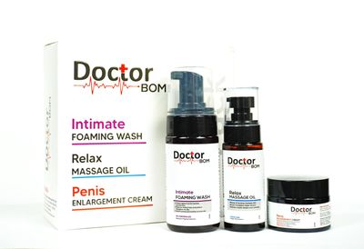 Doctor BOM Intimate Care Combo for Mens  Intimate Foaming Wash | Massage Oil | Enlargement Cream | Complete Hygiene & Enhancement Kit | Safe for Daily Use