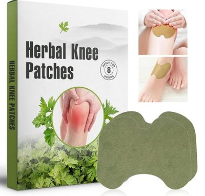 Finalize Herbal Knee Pain Relief Patches Arthritis Inflammation Patch Sticker | Instant Relief from Knee Pain | Joint Knee Pain Relief Products Natural Wormwood Extract Patch for Knee - (60)