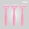 Feel Good Club Triple Blade Razors for Women Pack of 3 Reusable Body Hair Shavers with Ergonomic Handle and Pivoting Head for Legs Arms Underarms Bikini Grooming Routine view 2