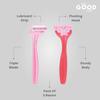 Feel Good Club Triple Blade Razors for Women Pack of 3 Reusable Body Hair Shavers with Ergonomic Handle and Pivoting Head for Legs Arms Underarms Bikini Grooming Routine view 3