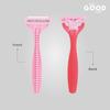 Feel Good Club Triple Blade Razors for Women Pack of 3 Reusable Body Hair Shavers with Ergonomic Handle and Pivoting Head for Legs Arms Underarms Bikini Grooming Routine view 4