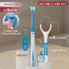 MyOrl Care Dental Care Kit | Combo Pack of Soft Toothbrush, Dental Floss, Stainless Steel Tongue Cleaner, Interdental Toothpick | Complete Oral Care | All in One Pack (Blue) view 3