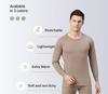 Winter Thermal Top for Men in Cotton Blend | Round-Neck Men's Inner Thermal Wear | Full Sleeves and Snug Fit | Premium Thermal Vest for Men | Pack of 2 Brown-Grey view 4