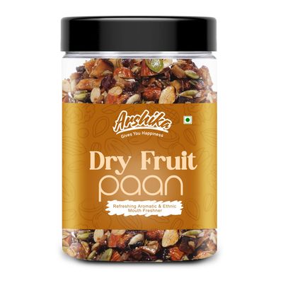Arshika 100% Orginic Premium Dry Fruit Paan Mukhwas Mouth Freshener | Without Supari |Sweet Paan Hygienically Packed Jar (350g)