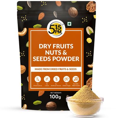 5:15PM Nuts and Dry Fruits Powder 100g | 100% Natural Nuts Powder for Babies | Dry Fruit Powders for Baby and Adults | No Added Sugar 100g