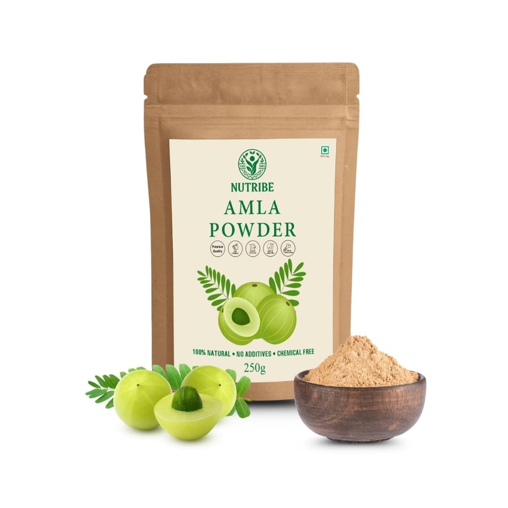 Amla Powder | 100% Natural Ayurvedic Supplement Indian Gooseberry | Rich in Vitamin C & Antioxidants | Ideal for Hair & Skin - 250gm