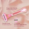 Carmesi Silk Care Body Razor for Women - Pack of 3 | Smooth & Painless Hair Removal For Arms, Legs, & Underarms | Aloe Vera and Vitamin E Lubrication Strip | Soft & Silky Skin | Flexible Head view 4