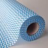 Disposable Kitchen Roll with Blue Wave Pattern, Household Paper Towels Pack of 2 (80 Pulls Per Roll) | Home & Commercial Use view 1