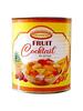 Konfiz Vegfresh Premium Fruit Cocktail in Syrup  Canned Mixed Fruits | Crunchy & Juicy | Pineapple, Papaya, Cherry, Grapes, Guava | Ready to Eat, Juicy & Refreshing, Ideal for Desserts, Cakes & Salads | 800g Tin (Drained Weight 400g) view 1