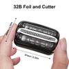 Replacement Shaver Head Compatible with Braun 3 Series 32B Foil & Cutter Electric Shaver Razor Blade Head for Braun 301S 310S 320S 3040S 3080S 350CC, Black view 2