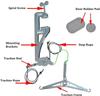 Cervical Neck Traction Device,Over Door Cervical Neck Traction Kit Neck Pain Relief,Neck Brace Fixation Gear Correction Stretcher view 3