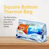 OOTORO Insulated Thermal Food Bag, Reusable Hot & Cold Storage Tote with Handle, Thermal Bag for Grocery, Takeaway, Frozen Items, Tiffin, Delivery & Picnic Travel Use (Multicolor) view 4