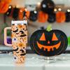 6 Pack Halloween Straw Cover, Reusable Silicone Straw Topper for Stanley, Straws Cap for Sipper Straws Cover Cap for Stanley Cup Accessories for 30&40oz Tumbler Cup Halloween Decoration view 3