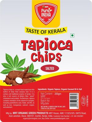 Pure India Tapioca Chips Salted - 200g