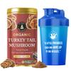 Rishi Natural Turkey Tail Organic Mushroom Powder (50 gram + Shaker) Supports Gut Health & Strengthens Immunity | Nutrient-Dense, Naturally Dried Mushrooms | Rich in Beta-Glucans view 1