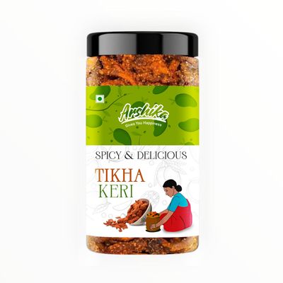 Arshika 100% Orginic Healthy Teekha Keri Mukhwas Pachak Keri Tangy Raw Mango Digestive Churan (Pack of 1) (600g)