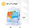 MEUBELS Reusable Thermal Insulated Hot and Cold Food Bag | Keeps Food Warm or Frozen | Aluminium Foil Grocery Shopping Bag for Delivery, Picnic, Takeaway | Leakproof and Foldable (2) view 2