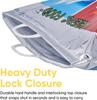 MEUBELS Reusable Thermal Insulated Hot and Cold Food Bag | Keeps Food Warm or Frozen | Aluminium Foil Grocery Shopping Bag for Delivery, Picnic, Takeaway | Leakproof and Foldable (3) view 3
