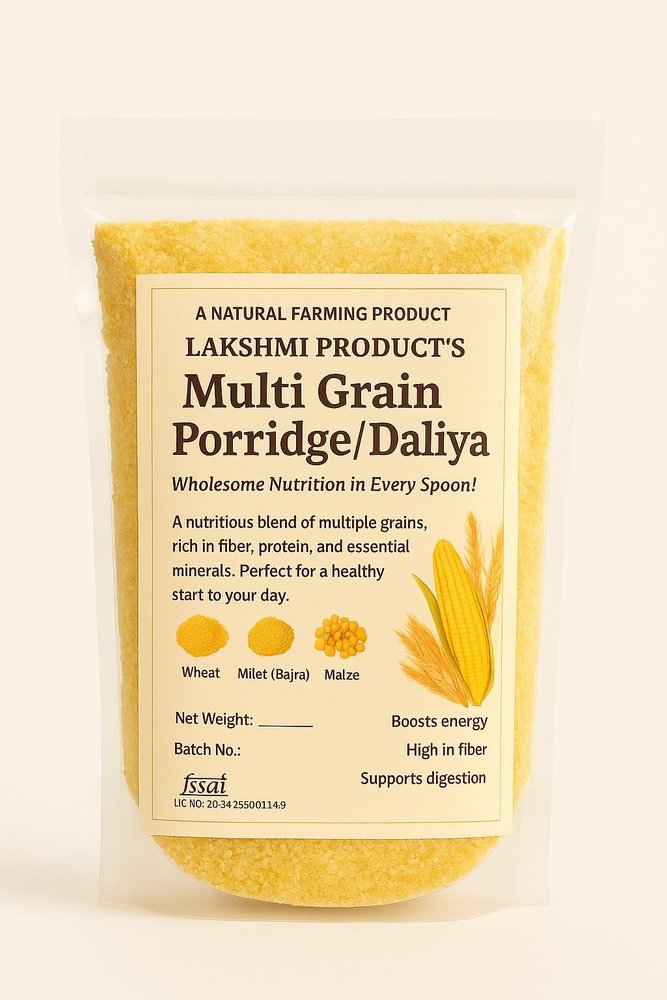 LAKSHMI Multi Grain'S Rava/Porridge/Daliya,1.8 Kg High in Protein, Mixed Cereals with Wheat, Barley, Jowar, Bajra, Ragi,Jow and Maize (Net Quantitiy- 1800 Gram's)
