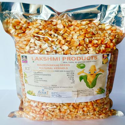 Lakshmi Products Maize (Makka) Seeds  Natural Corn Kernels 900 Grams | Grinding & Cooking | Rich in Fiber & Protein | 100% Natural (NOT FOR POPRCORN)