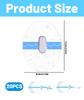 20 PCS Diabetic Patch Sensor, Silicone Adhesive Patch for Freestyle Sensor, Sugar Monitoring Patch, Waterproof Sugar Patch Monitor for Active Lifestyles, 10.5 x 5.2 x 0.02 cm view 2
