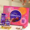 FlowerAura Premium Handcrafted Om Pure Silver Rakhi With Chocolate Box Include Roli Chawal Set - Rakhi Gift Hamper For Brother, Bhai, Kids, Bhaiya, Cousins view 2