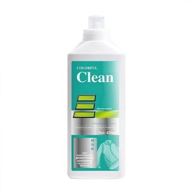 MAMMA VITA Safe Oxygen Bleach Liquid, Non-Chlorine Laundry Whitener and Booster, Brightens Whites and Colours, Fresh Scent, 425 mL