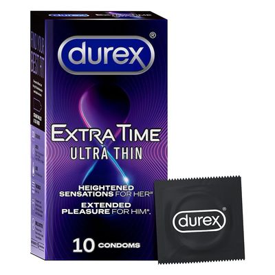 Durex Extratime Ultra Thin - Pack of 10 Condoms