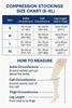 Fash N Vibe Compression Stockings Open Toe Below Knee Sleeve Pair Beige Stretch Sock for Men Women Calf Leg Support Binder Foot Cover Swelling Aid Travel Comfort Fit Wrap_L view 4
