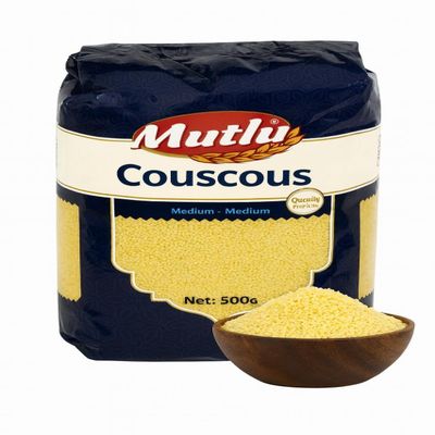 Premium Couscous 500g Quick-Cooking Semolina for Mediterranean Dishes, Salads, and Side Dishes Light & Fluffy Texture