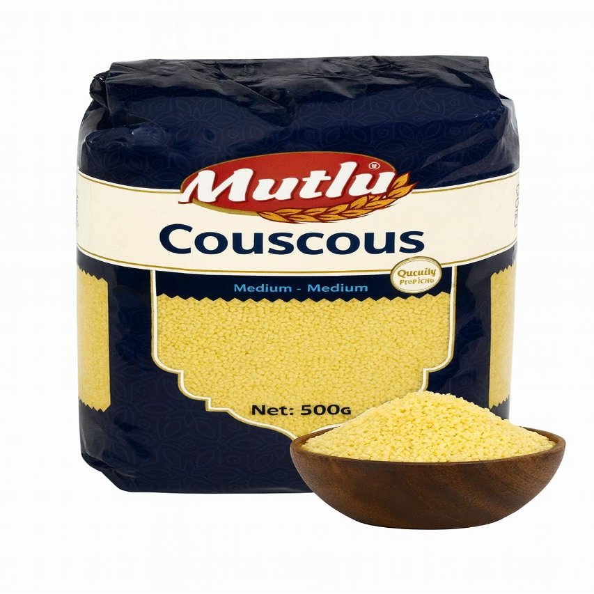 Premium Couscous 500g Quick-Cooking Semolina for Mediterranean Dishes, Salads, and Side Dishes Light & Fluffy Texture