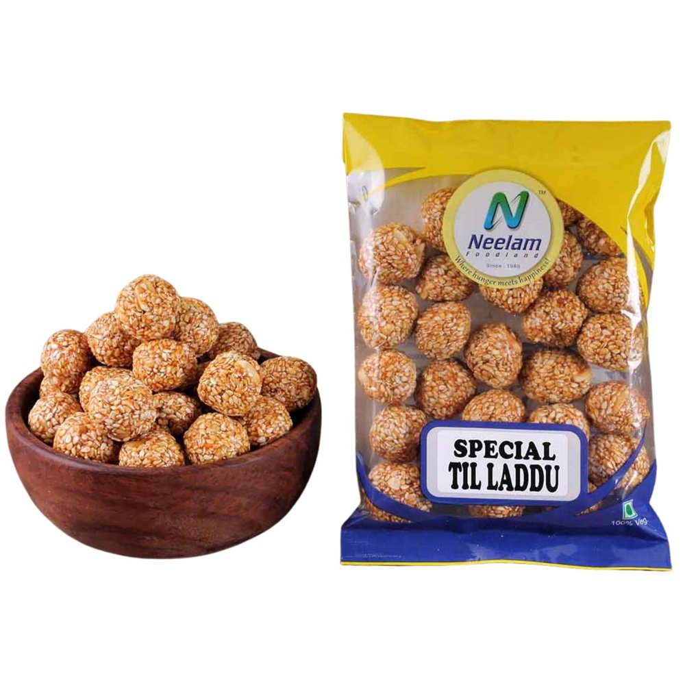 Neelam Foodland | Til Laddu Sesame Jaggery Energy Balls | 400GM