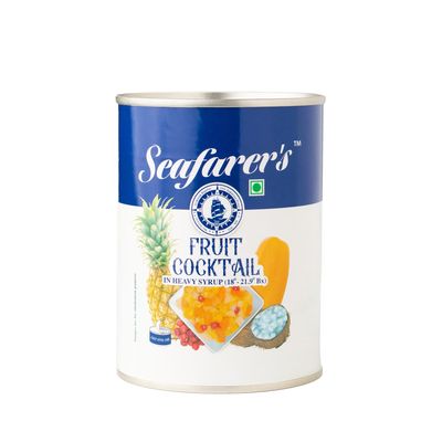 Seafarer's Canned Fruit Cocktail, 565g Premium Canned Fruit Cocktail  Mixed Fruits in Syrup | Ready-to-Eat | Perfect for Desserts, Salads, Cakes, Ice Cream & Beverages